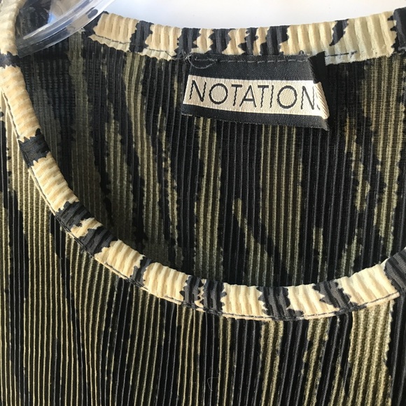 NOTATIONS Pleated Jungle Top EUC! - Picture 8 of 8